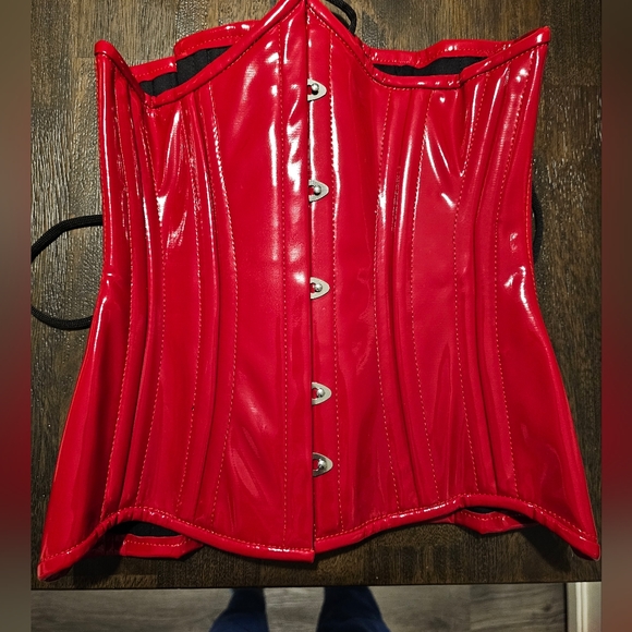 PVC Hourglass Curve Longline Underbust Corset : CS-426 Orchard Corset - Picture 3 of 7